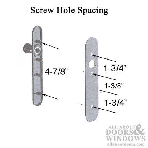 Storm Door Handle Set with Keyed Deadbolt - Storm Door Handle Set with Keyed Deadbolt