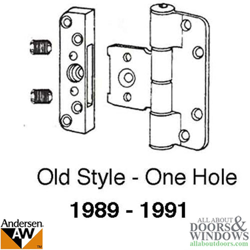 Andersen 1989-1991 Patio Door Hinge - Gold tone  SEE NOTES - Andersen 1989-1991 Patio Door Hinge - Gold tone  SEE NOTES