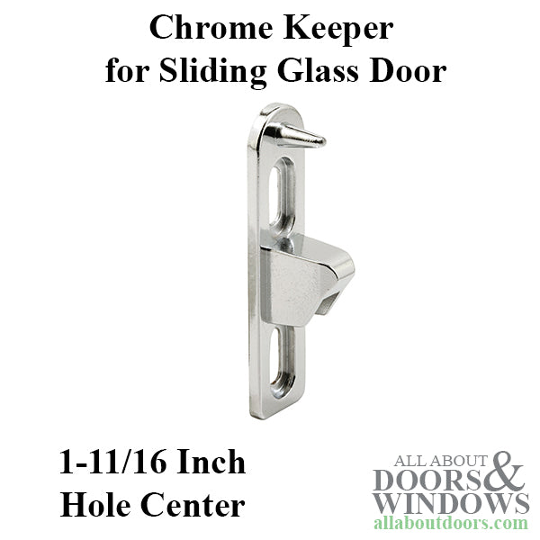 Plated Diecast Sliding Door Keeper Anti Lift Pin Chrome - Plated Diecast Sliding Door Keeper Anti Lift Pin Chrome
