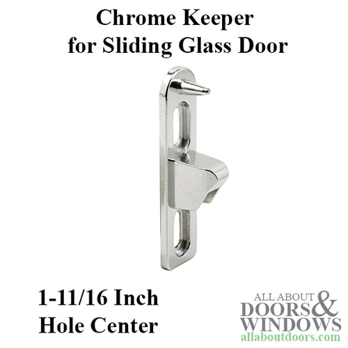 Plated Diecast Sliding Door Keeper Anti Lift Pin Chrome - Plated Diecast Sliding Door Keeper Anti Lift Pin Chrome