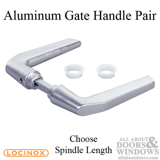 Locinox Aluminium Gate Handle Pair with Spindle