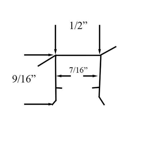 U-Vinyl Weatherstrip for Parting Stop Head Side Jamb 80