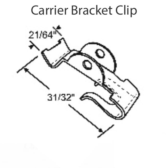 Metal Clip, Carrier Bracket for 75 series 3/8 Tube Spiral Balance - Metal Clip, Carrier Bracket for 75 series 3/8 Tube Spiral Balance
