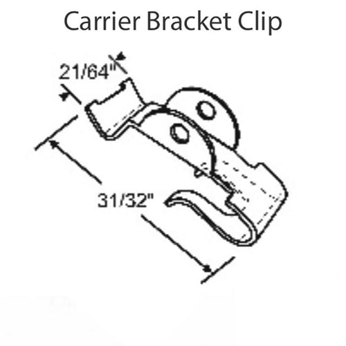 Metal Clip, Carrier Bracket for 75 series 3/8 Tube Spiral Balance - Metal Clip, Carrier Bracket for 75 series 3/8 Tube Spiral Balance