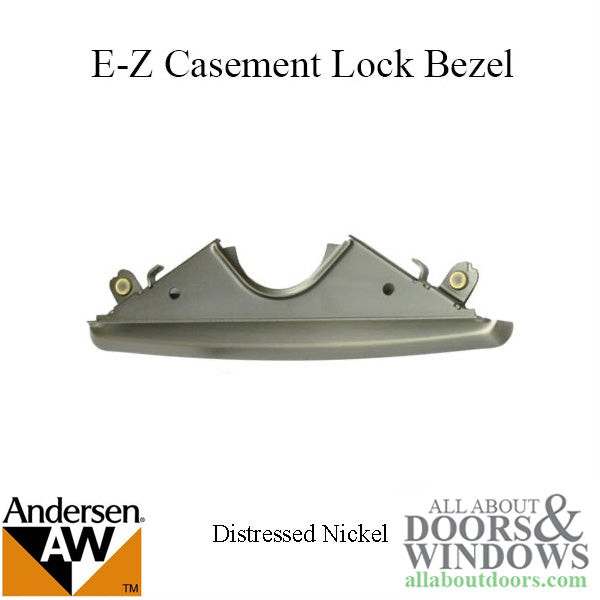 Andersen E-Z Casement Lock Bezel - Distressed Nickel - Andersen E-Z Casement Lock Bezel - Distressed Nickel