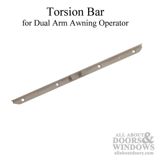 Torsion Bar for Dual Arm Awning Operator