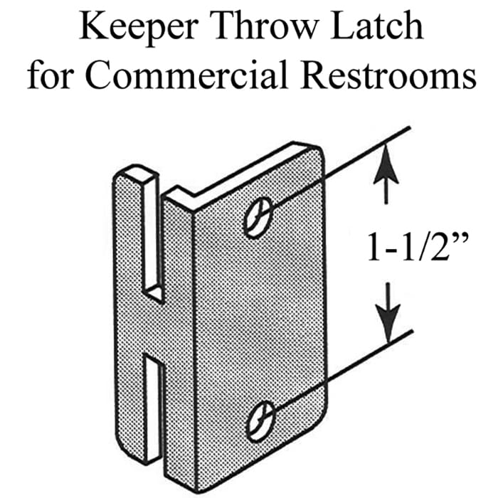 Keeper Throw Latch for Commercial Restrooms - Keeper Throw Latch for Commercial Restrooms