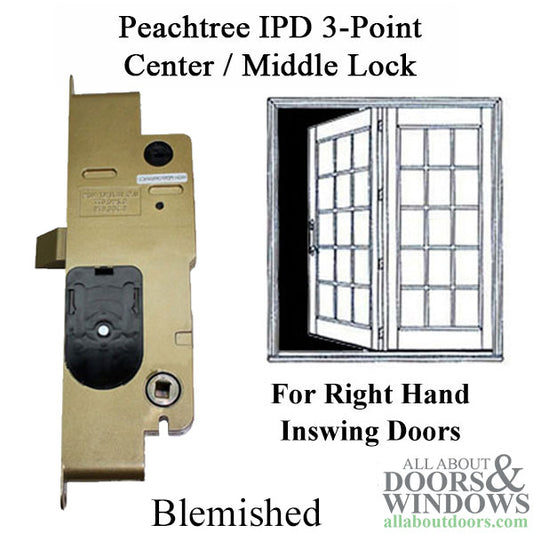 Peachtree IPD French Mortise Lock XO, Right Hand Inswing, Active, Blemished