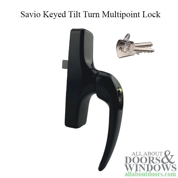 Savio Cremonese / Terrace Door Hardware, Multipoint Lock Manon Handle, Keyed - Savio Cremonese / Terrace Door Hardware, Multipoint Lock Manon Handle, Keyed