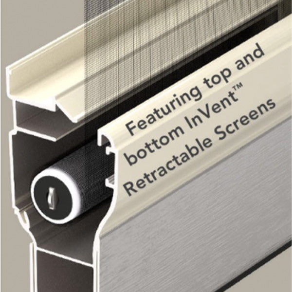 Larson EasyVent Retractable Screen Roll for 32 Inch Storm Door - Larson EasyVent Retractable Screen Roll for 32 Inch Storm Door