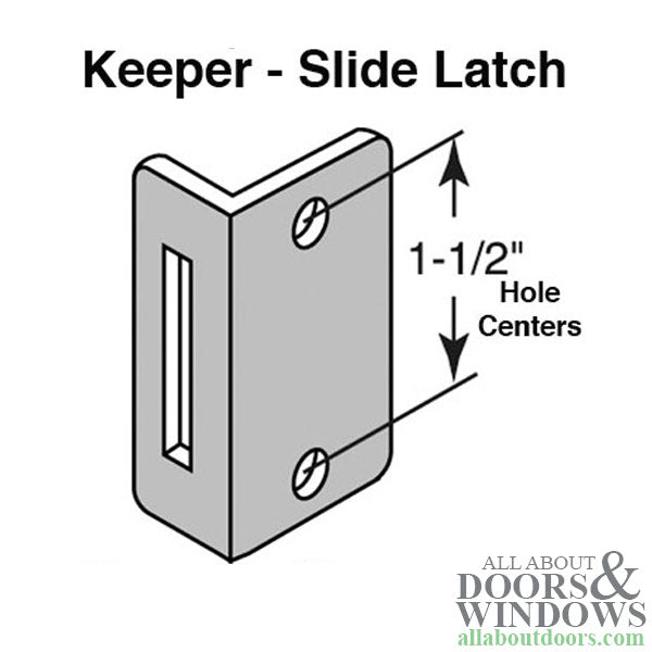 Strike Plate Keeper with Slide Latch - Strike Plate Keeper with Slide Latch
