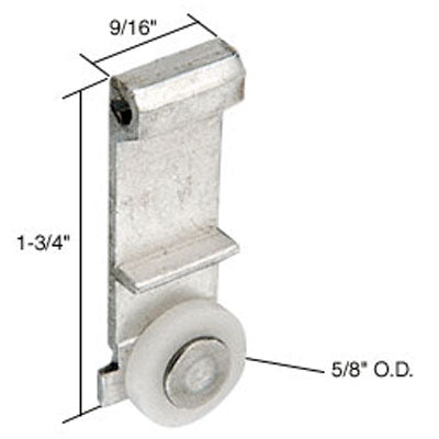 Roller Assembly (Flat) - Sliding Windows, Vertical Rail - Aluminum / Nylon - Roller Assembly (Flat) - Sliding Windows, Vertical Rail - Aluminum / Nylon