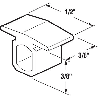 Top Guide - Sliding Windows, Glides / Guides - Nylon - Top Guide - Sliding Windows, Glides / Guides - Nylon