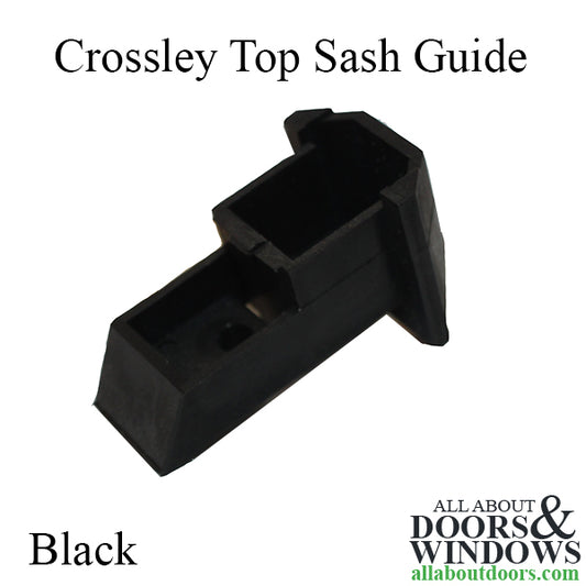 Crossley Top Sash Guide, Plastic - Black