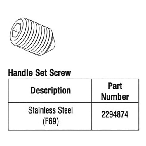 Hoppe Set Screw, Lever Handle - Stainless Steel - Hoppe Set Screw, Lever Handle - Stainless Steel