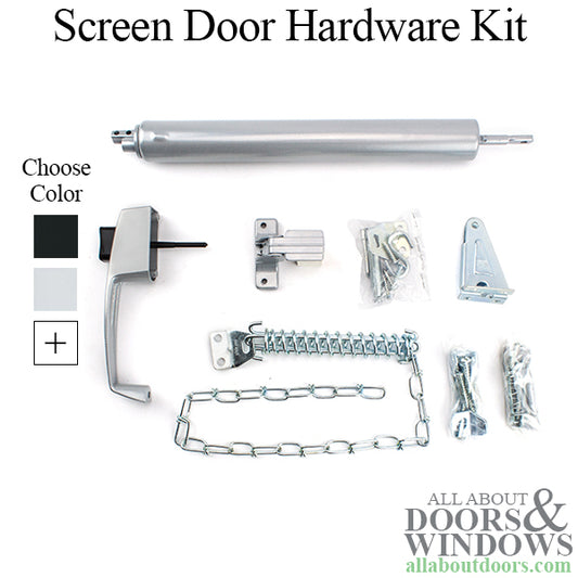 Hardware Kit - Screen/Storm Door -  Choose Color