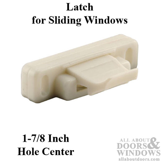 Latch - Vinyl and Aluminum Sash Hardware, Plastic - White