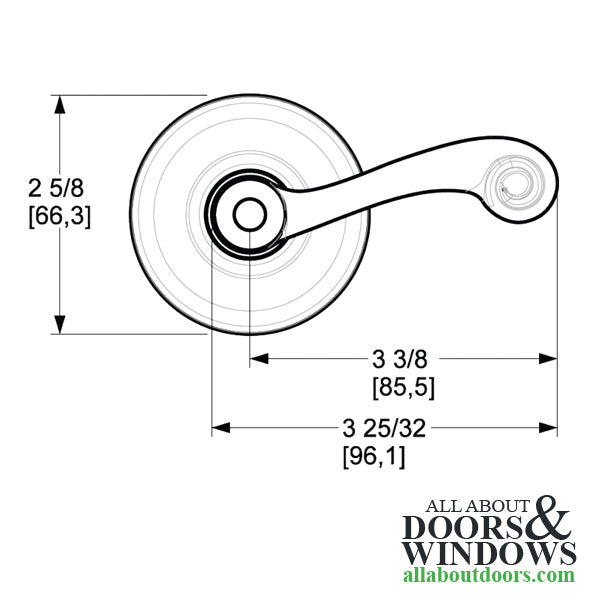5103 Traditional Lever, Pair - Polished Chrome - 5103 Traditional Lever, Pair - Polished Chrome