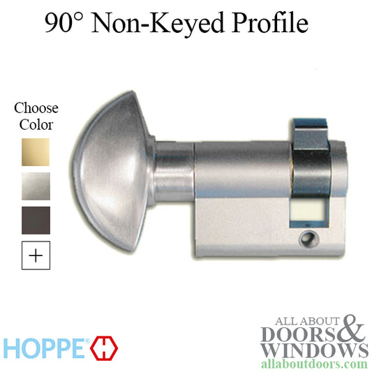 31.5 / 10 New Style HOPPE Non Logo 90 Non-Keyed Profile Cylinder Lock, Solid Brass, Choose Finish