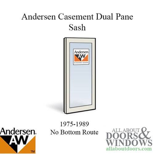 Andersen Primed Casement Window Dual Pane Sash, 1975-1989 - Andersen Primed Casement Window Dual Pane Sash, 1975-1989