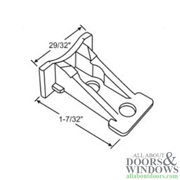 Keller Top Sash Guide - Plastic - Keller Top Sash Guide - Plastic