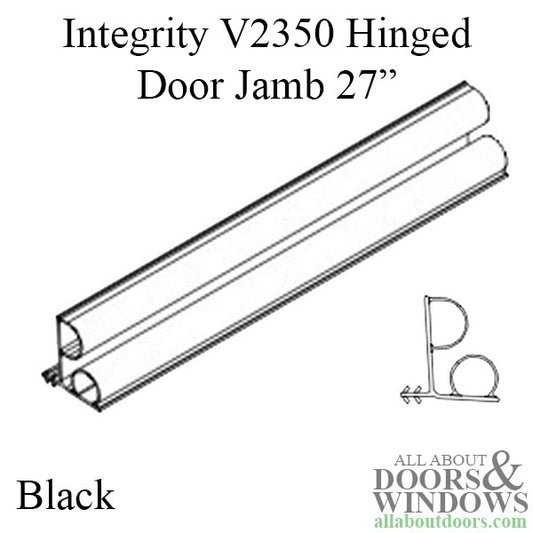 Integrity by Marvin Hinged Door Jamb Weatherstrip V2350 27 1/32" - Black