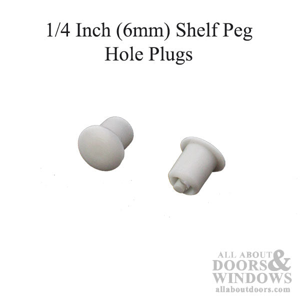 1/4 Inch Shelf Peg Hole Plugs - 48 Pack - Choose Color - 1/4 Inch Shelf Peg Hole Plugs - 48 Pack - Choose Color