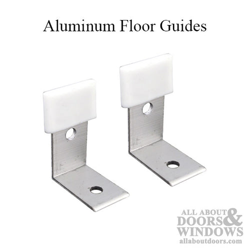 Floor Guide Aluminum Bracket with Nylon Tip - Floor Guide Aluminum Bracket with Nylon Tip