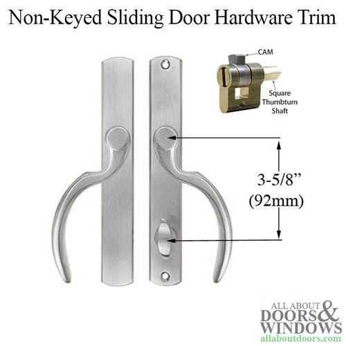 Fontana Style Winkhaus Sliding Door Handle Trim Non-Keyed - Fontana Style Winkhaus Sliding Door Handle Trim Non-Keyed