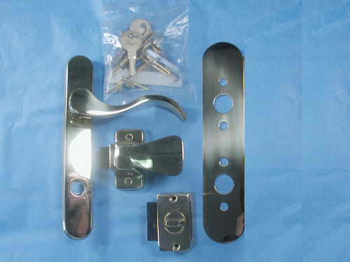 Larson Surface Mount Handle with Deadbolt 1.75 Inch Hole Spacing - Larson Surface Mount Handle with Deadbolt 1.75 Inch Hole Spacing