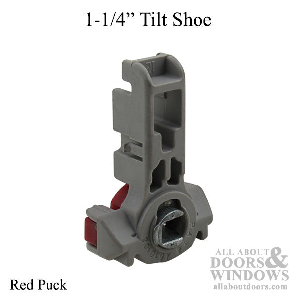 Tilt shoe, 1-1/4 - Red, Inverted Channel Balance - Tilt shoe, 1-1/4 - Red, Inverted Channel Balance