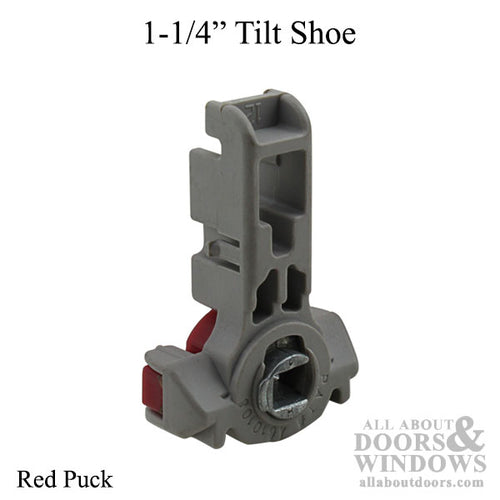 Tilt shoe, 1-1/4 - Red, Inverted Channel Balance - Tilt shoe, 1-1/4 - Red, Inverted Channel Balance