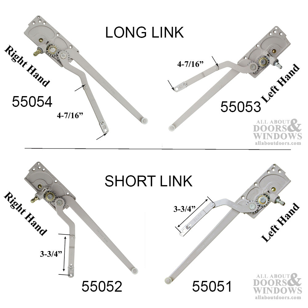 Truth Dual Arm Entrygard Casement Operator Left Hand Long Link 55053 - Truth Dual Arm Entrygard Casement Operator Left Hand Long Link 55053