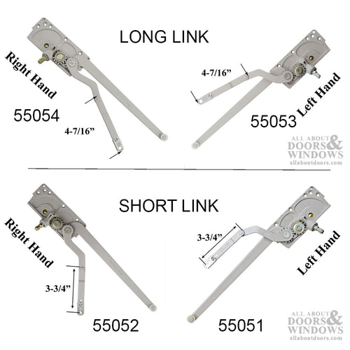 Truth Dual Arm Entrygard Casement Operator Left Hand Long Link 55053 - Truth Dual Arm Entrygard Casement Operator Left Hand Long Link 55053