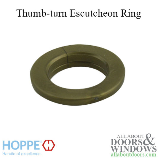 Hoppe Sliding Patio Door Thumb-turn Escutcheon Ring