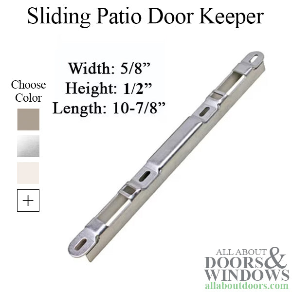 Sliding Patio Door Keeper Narrow Raised Dual Point Lock - Sliding Patio Door Keeper Narrow Raised Dual Point Lock