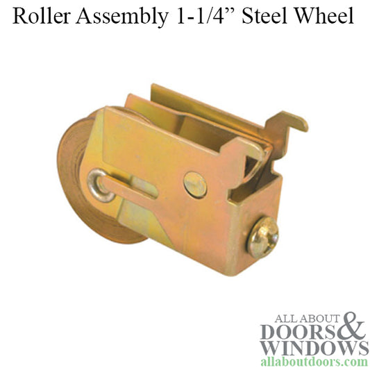 1-1/4  Steel  wheel, Roller Assembly