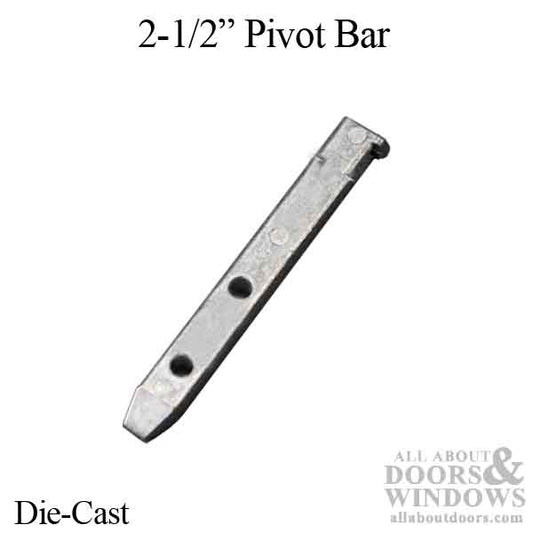 Pivot Bar, 2-1/2", 2 hole - Die Cast