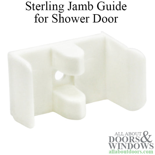 Sterling Jamb Guide for Shower Door - White