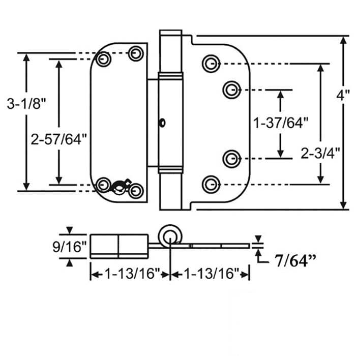 Adjustable Set Hinge for middle positions - Adjustable Set Hinge for middle positions