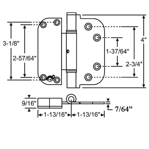 Adjustable Set Hinge for middle positions - Adjustable Set Hinge for middle positions