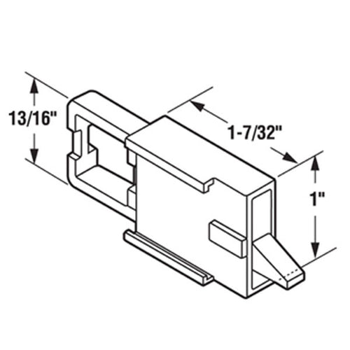 Tilt Latch - Vinyl Window Tilt Latch Hardware, Plastic - Black - Tilt Latch - Vinyl Window Tilt Latch Hardware, Plastic - Black