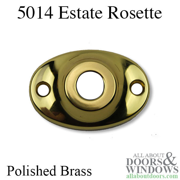 5014 Estate Passage Rose - Polished Brass - 5014 Estate Passage Rose - Polished Brass