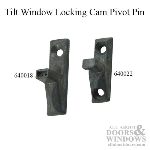 Tilt-In Window Locking Cam Pivot Pin, 2 hole Tilt Stud for Tilt-In wood windows - Zinc Diecast - Tilt-In Window Locking Cam Pivot Pin, 2 hole Tilt Stud for Tilt-In wood windows - Zinc Diecast