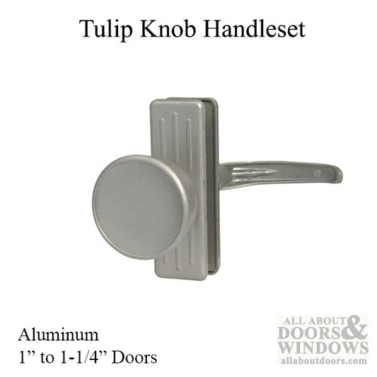 Tulip Shaped Handle Set, storm and screen door  - Aluminum