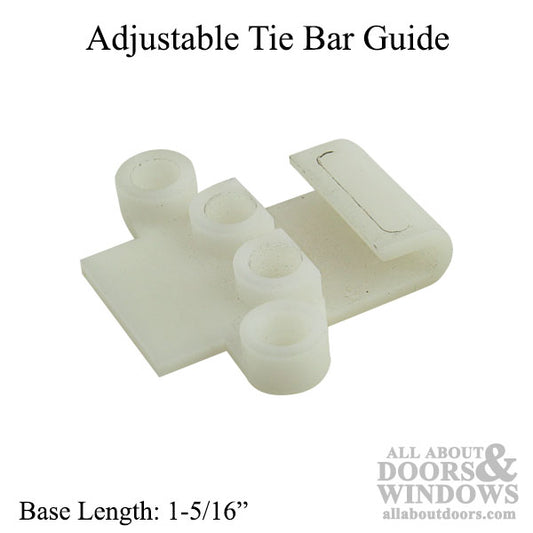 Guide, Adjustable Tie Bar,  Casement - White