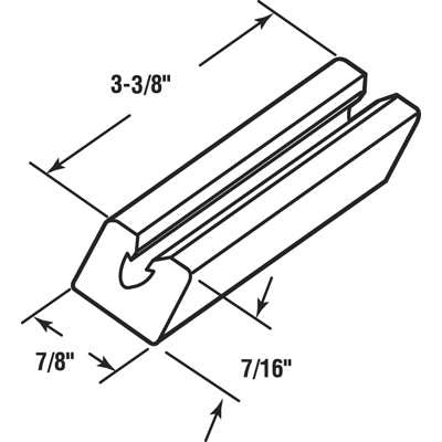 Bumper, Sliding Glass Door, 3-1/2 - Bumper, Sliding Glass Door, 3-1/2