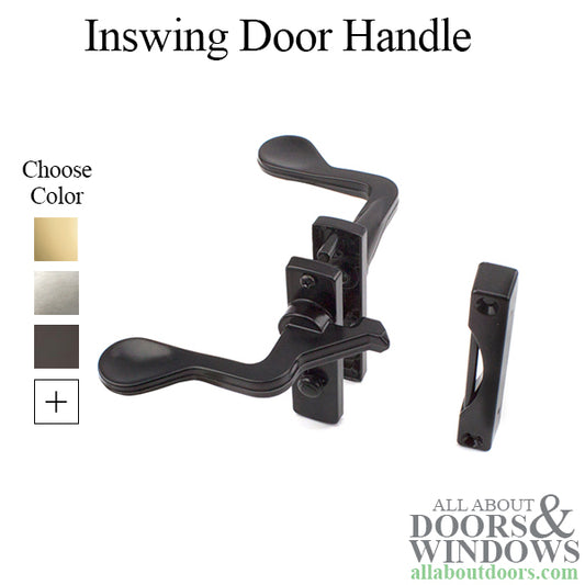 Inswing Storm and Screen Door Latch Hardware