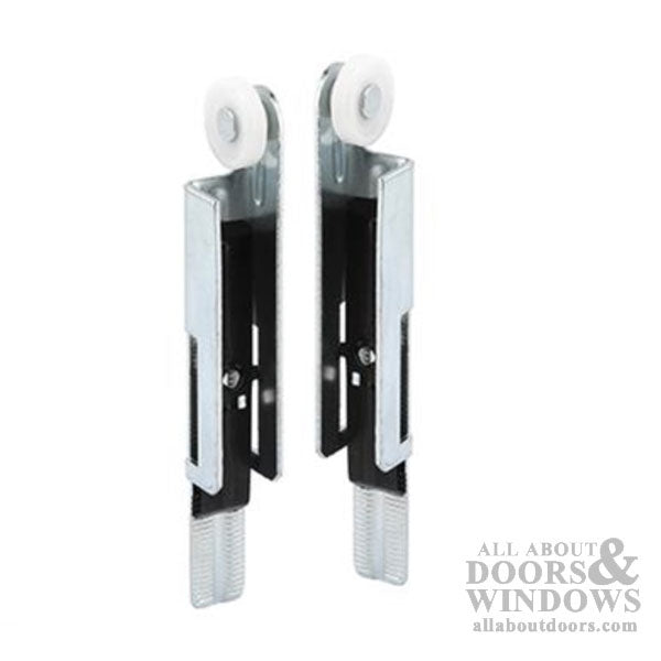 Closet Panel Door Roller, Top Hung, 15/16 inch wheel -  Left & Right pair - Closet Panel Door Roller, Top Hung, 15/16 inch wheel -  Left & Right pair