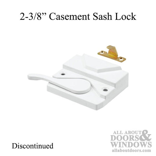 Casement SASH LOCK, 2-3/8 inch holes c-c,  Right, Choose Color - Casement SASH LOCK, 2-3/8 inch holes c-c,  Right, Choose Color